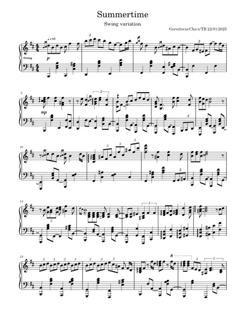 Summertime – The Pianos of Cha'n