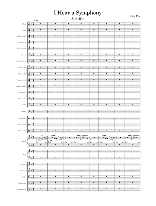 I Hear a Symphony – Cody Fry
