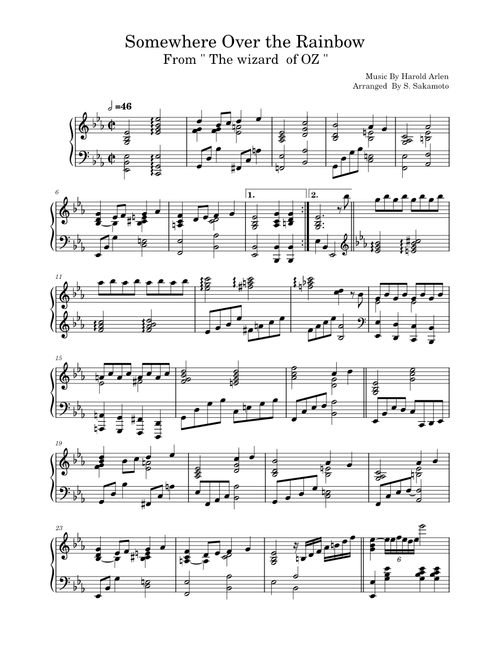 Somewhere Over The Rainbow – Judy Garland