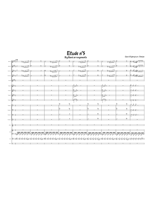 Etude n°5 by Gavriil Sydoryk – arr. d3-Keys