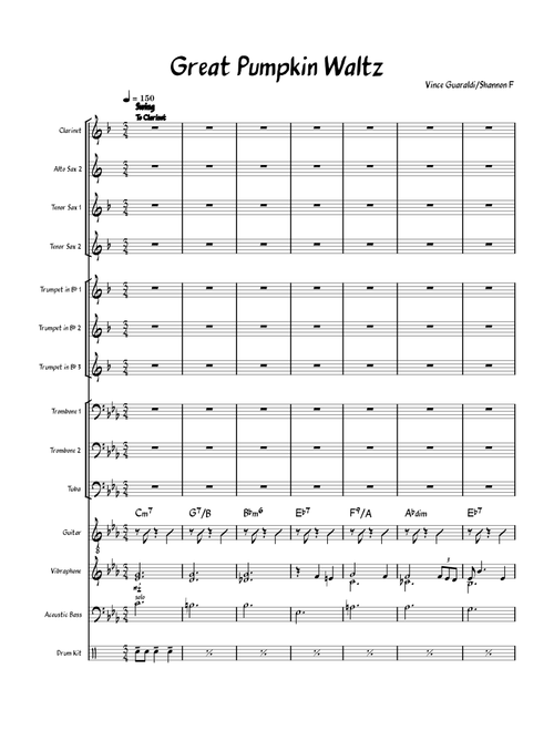 The Great Pumpkin Waltz – Vince Guaraldi arr. Shannon F