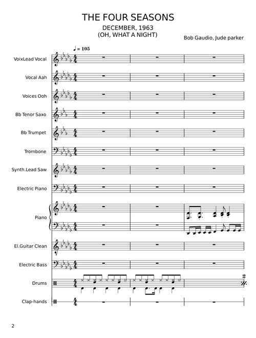 THE FOUR SEASONS – Bob Gaudio;Jude Parker