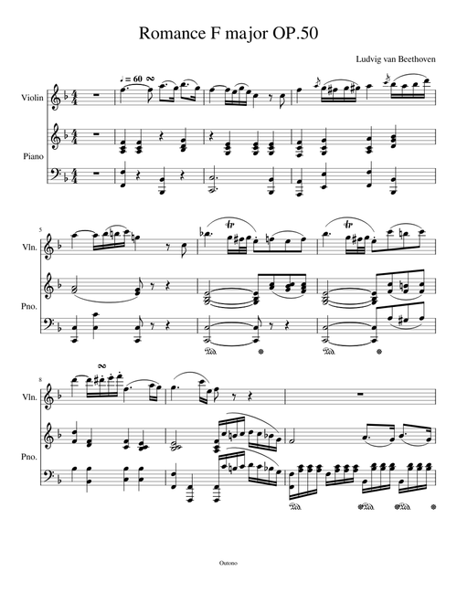 Romance F major OP.50