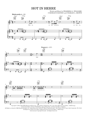 Hot in Here - Nelly Sheet Music for Trombone, Tuba, Saxophone alto ...