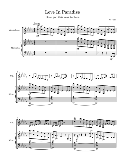 Love in Paradise – Jorge Rivera-Herrans