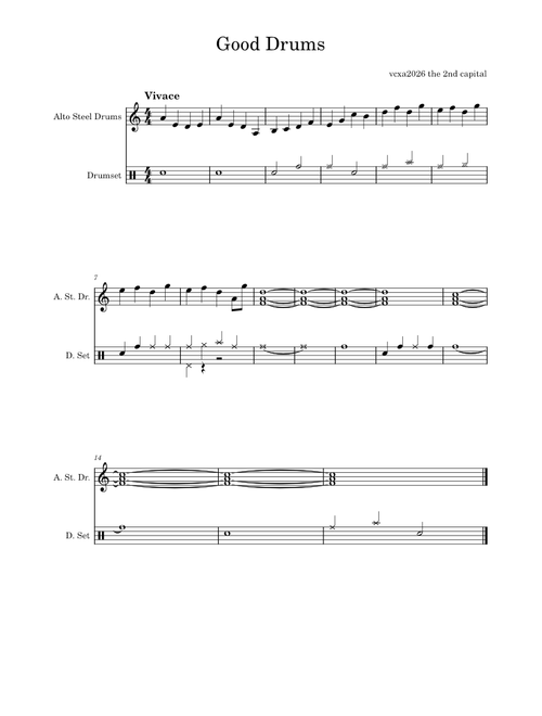 Good Drums – vcxa2026 the second chapter