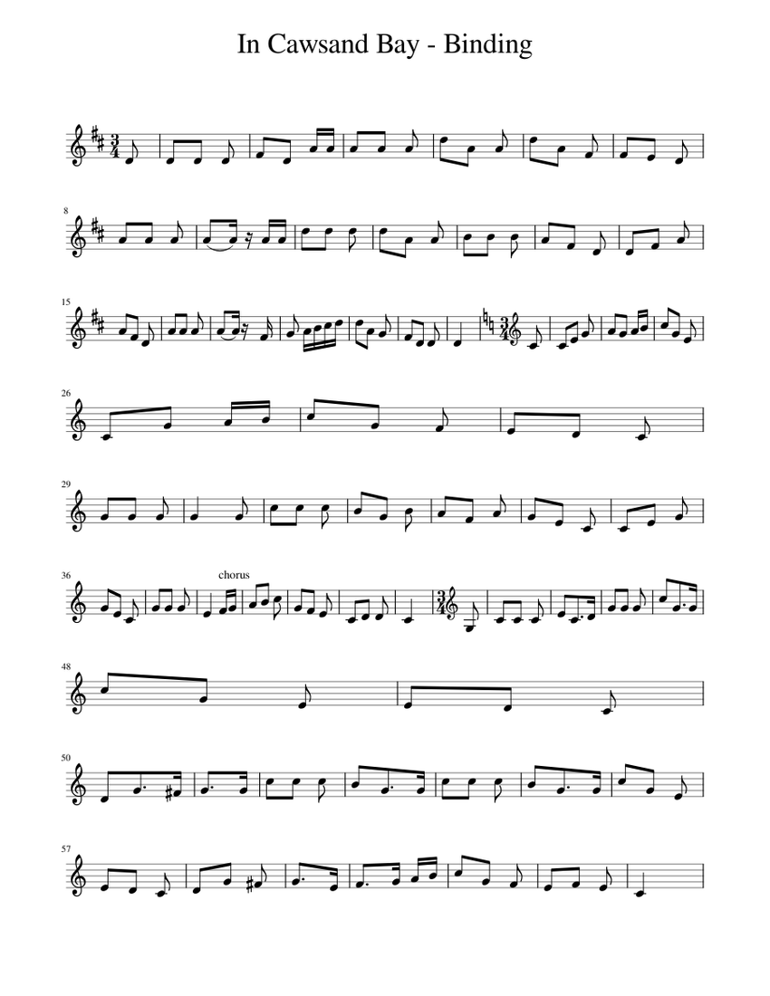 In Cawsand Bay Binding Sheet music for Piano (Solo)