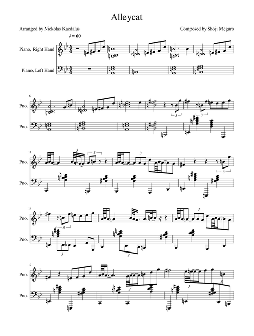 Persona 5 Piano - Alleycat
