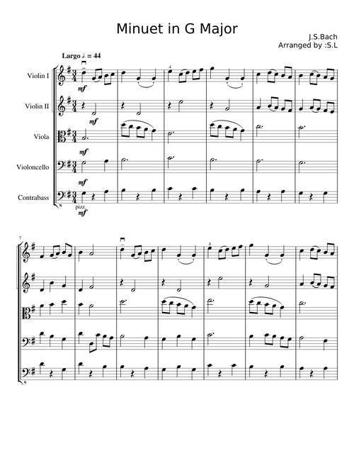 Minuet in G Major