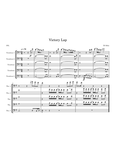Victory lap – Nipsey Hussle (Trombone Fanfare)