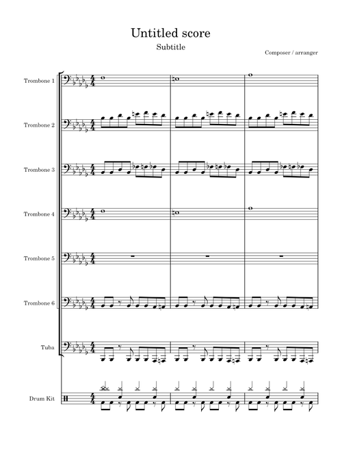 Untitled score – Unknown author