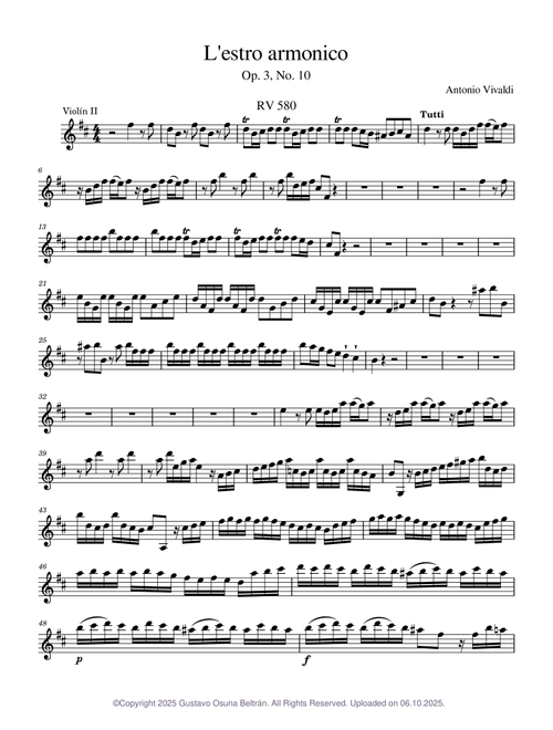 L'estro armonico, Op.3 – Antonio Vivaldi