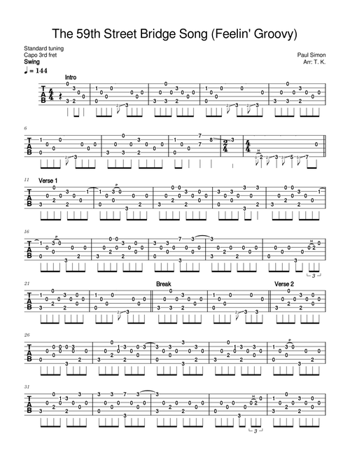 The 59th Street Bridge Song (Feelin' Groovy) - Simon & Garfunkel