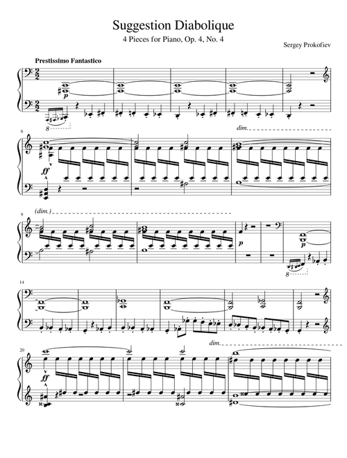 Suggestion Diabolique Op.4 No.4