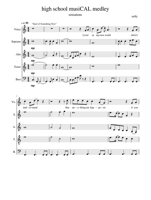 high school musical medley