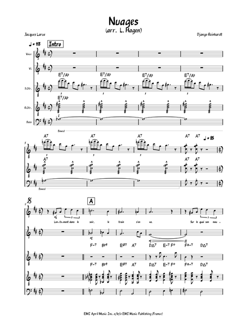 Nuages – Django Reinhardt