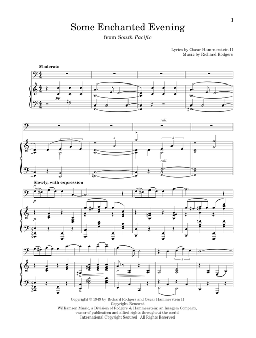 Some Enchanted Evening (from South Pacific) - Richard Rodgers (Cello and Piano)
