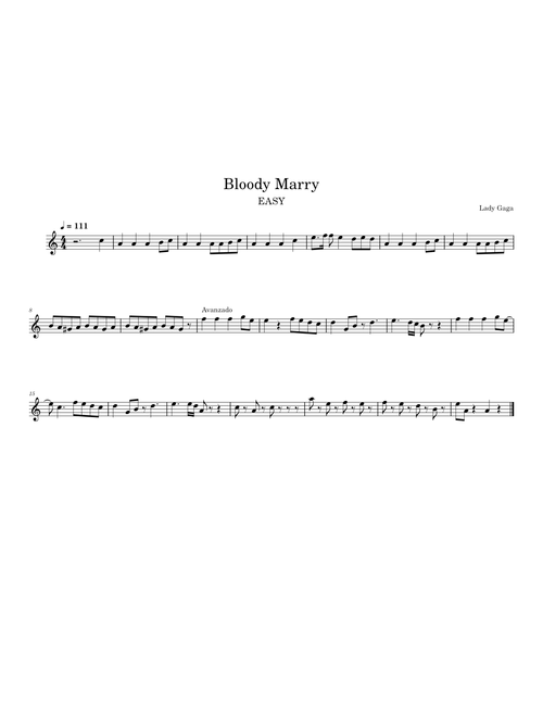 Bloody Marry – Lady Gaga