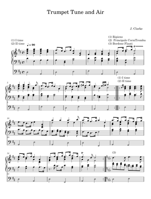Trumpet Tune and Air - J. Clarke