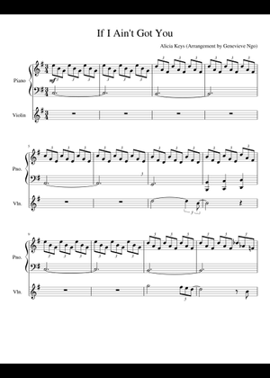 Play Official version of If I Ain't Got You Sheet Music by Alicia