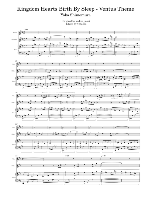 Ventus Theme – Yoko Shimomura (Piano + Oboe + Violin)