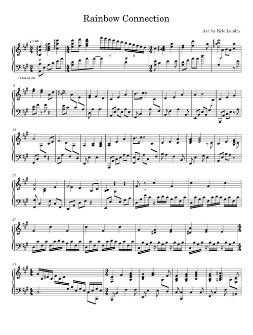 Muppets sheet music by Nina_de_Brequet | Play, print, and download