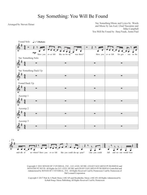 You Will Be Found (Arr. Steven Hirner) - Justin Paul, Benj Pasek (Choral, SSA)