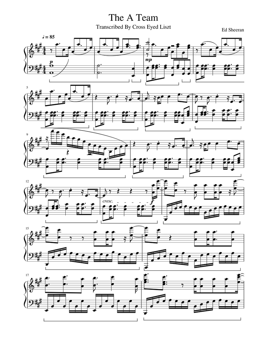 the-a-team-by-ed-sheeran-sheet-music-for-piano-solo-musescore-com