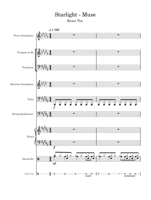 Starlight – Muse- Brass