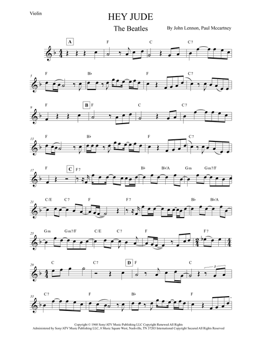Hey Jude (Arr. Leo Silva) - The Beatles (Violin Solo)