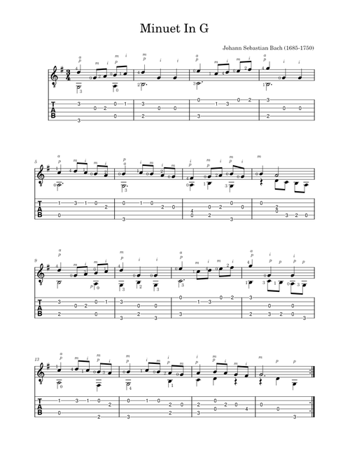 Minuet In G