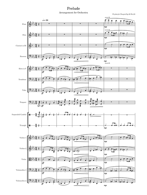 Prelude, Op. 28, No. 20 – Frédéric Chopin