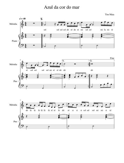 Azul da cor do mar – Tim Maia