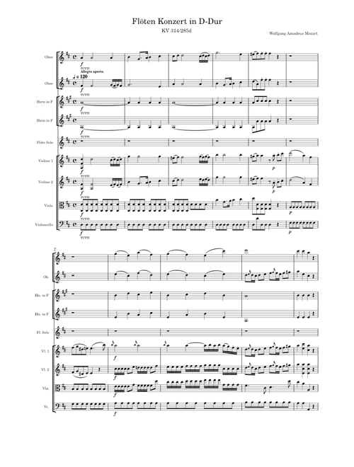 Flute Concerto In D Major, K.314/285d – Wolfgang Amadeus Mozart
