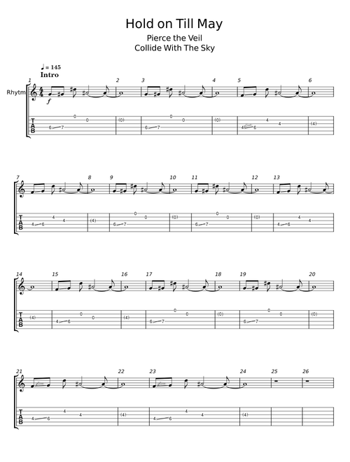Hold On Till May - Pierce The Veil