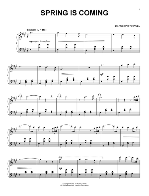 Spring Is Coming - Austin Farwell (Piano Solo)