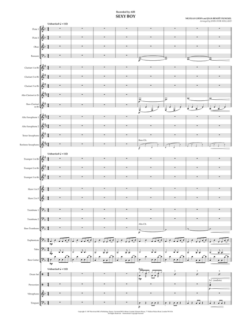 Sexy Boy (Arr. John Ivor Holland) - Air (Concert Band)