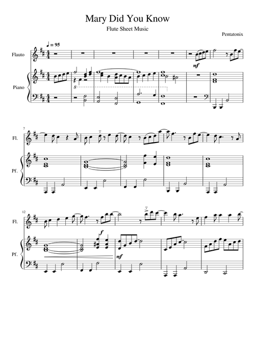 Mary, Did You Know? Flute – Pentatonix