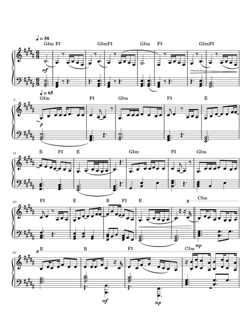 AURORA sheet music by Fridge10 | Play, print, and download in PDF