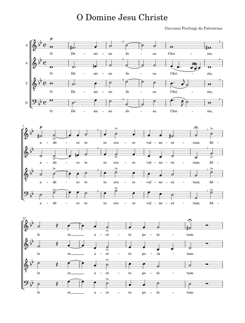 O Domine Jesu Christe