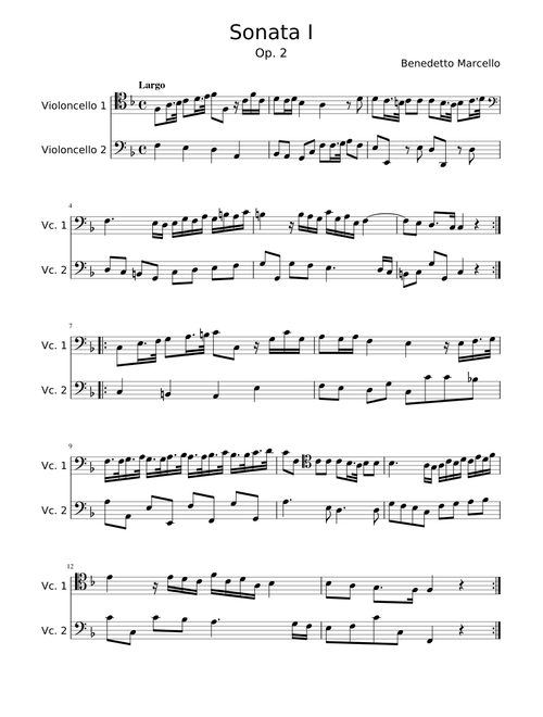 Sonata 1 Op. 2 (Fa Mayor)