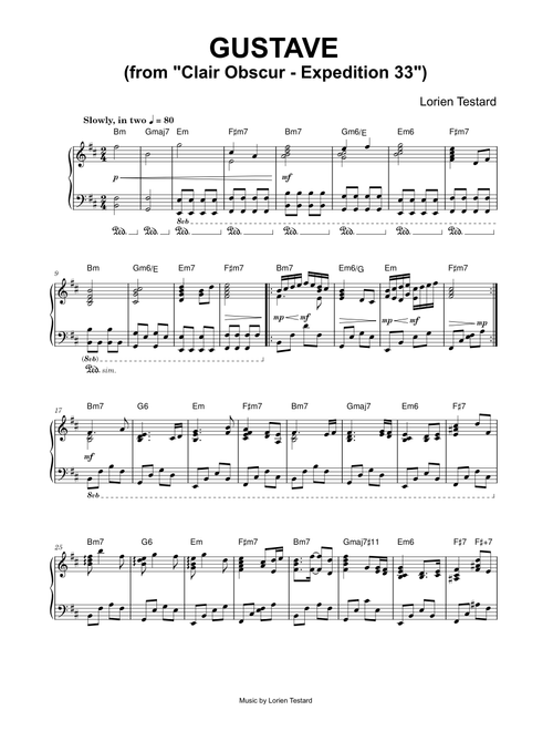 Gustave (from Clair Obscur - Expedition 33) - Lorien Testard (Piano Solo)