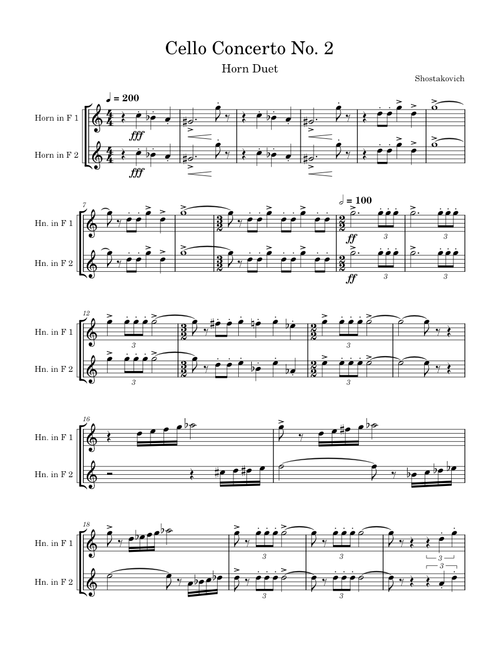 Cello Concerto No. 2 - Shostakovich