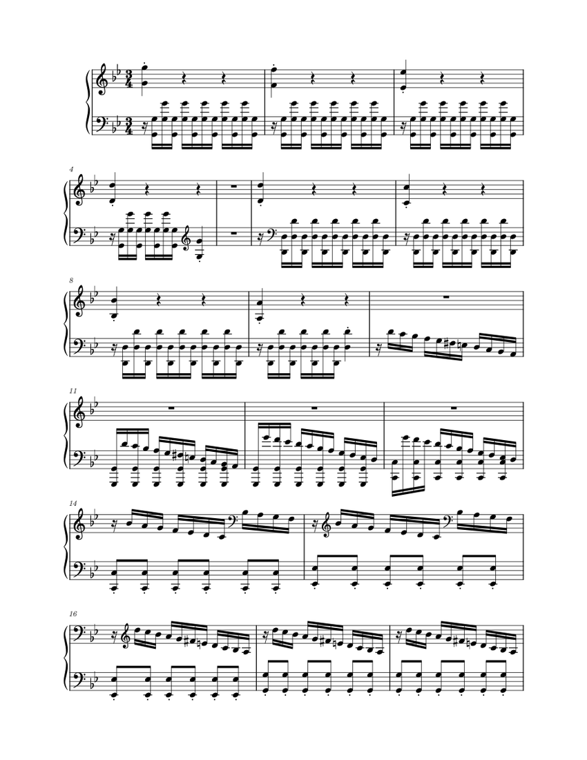 Antonio Vivaldi Summer Sheet music for Piano (Piano Sextet