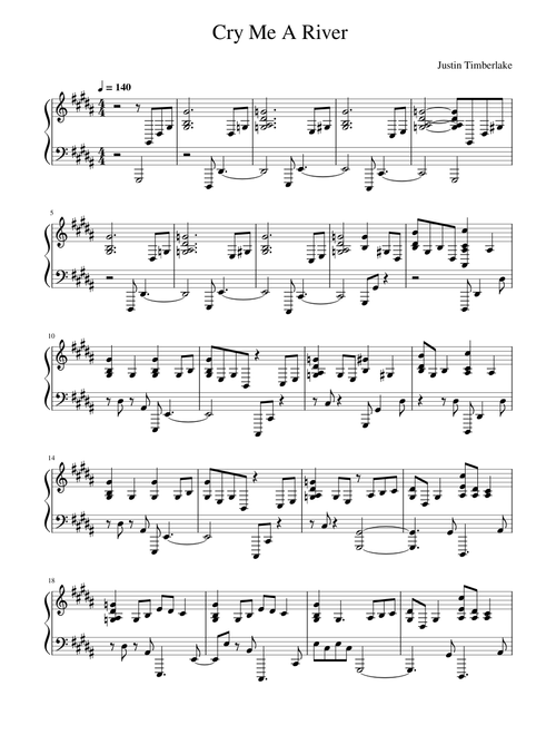 Cry me a river – Justin Timberlake