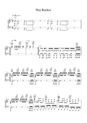 Song Nut Rocker Play Official version of Nut Rocker Sheet Music by B Bumble And The ...
