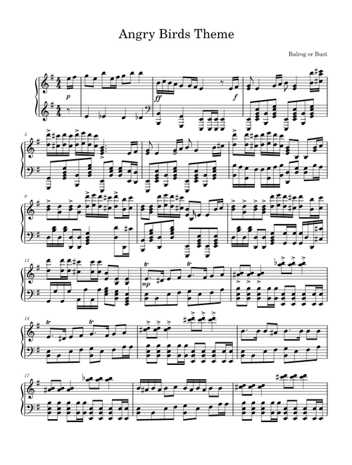 Angry Birds Theme