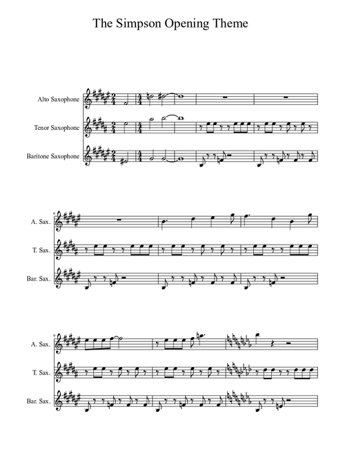The Simpson Opening Theme