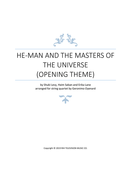 He-man And The Masters Of The Universe (Arr. Geronimo Oyenard) - Haim Saban, Shuki Levy, Erika Lane (String Quartet)
