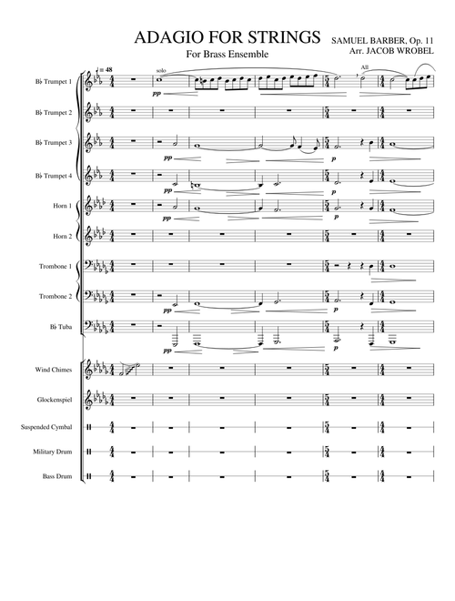 Adagio for Strings - Barber for Brass Ensemble